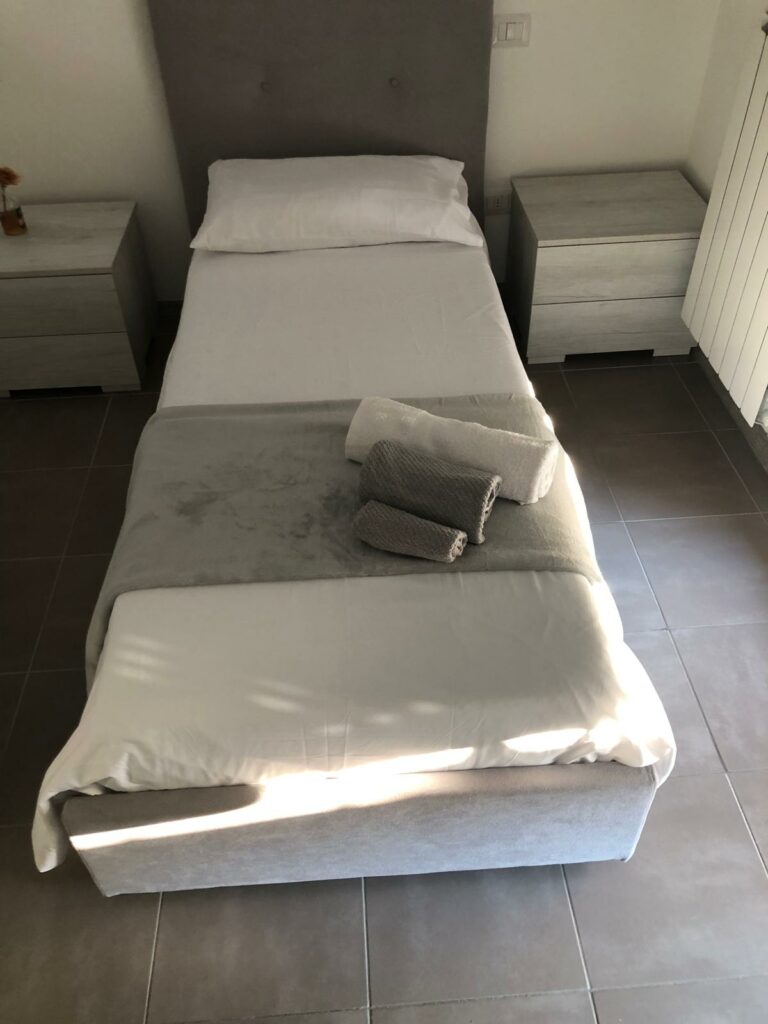 Letto singolo dell'appartamento La Siesta